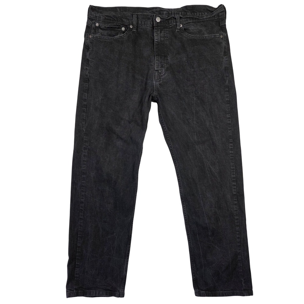Levis 505 Regular Fit Mens Black Straight Leg Denim Jeans 00505-2342 38x30 Retro